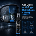 Car Glass Anti-Fog & Hydrophobic Coating Spray – Water Repellent Mirror Treatment