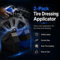 2-Pack Tire Dressing Applicator – Foam Tire Shine & Detailing Sponge
