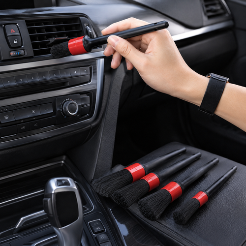 Car Detailing Brush Set – Soft Interior & Exterior Cleaning Brushes
