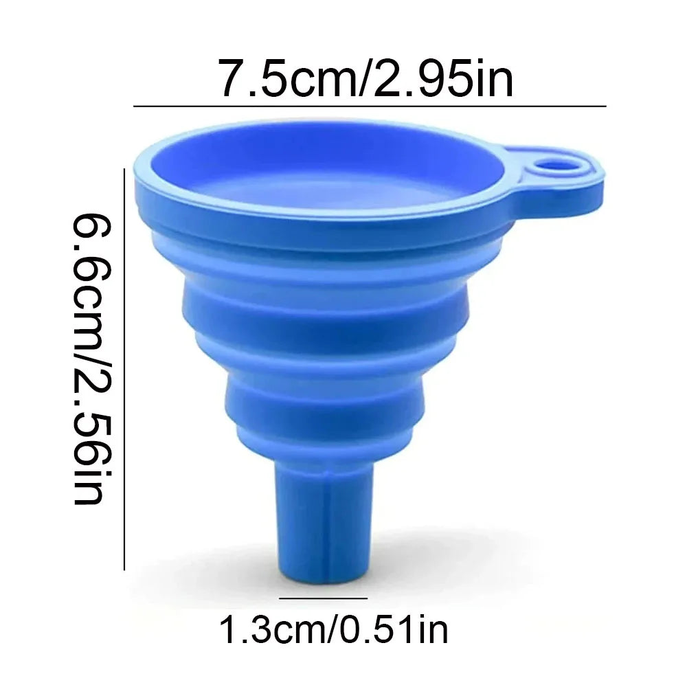 Collapsible Car Funnel – Foldable Oil & Fluid Transfer Funnel