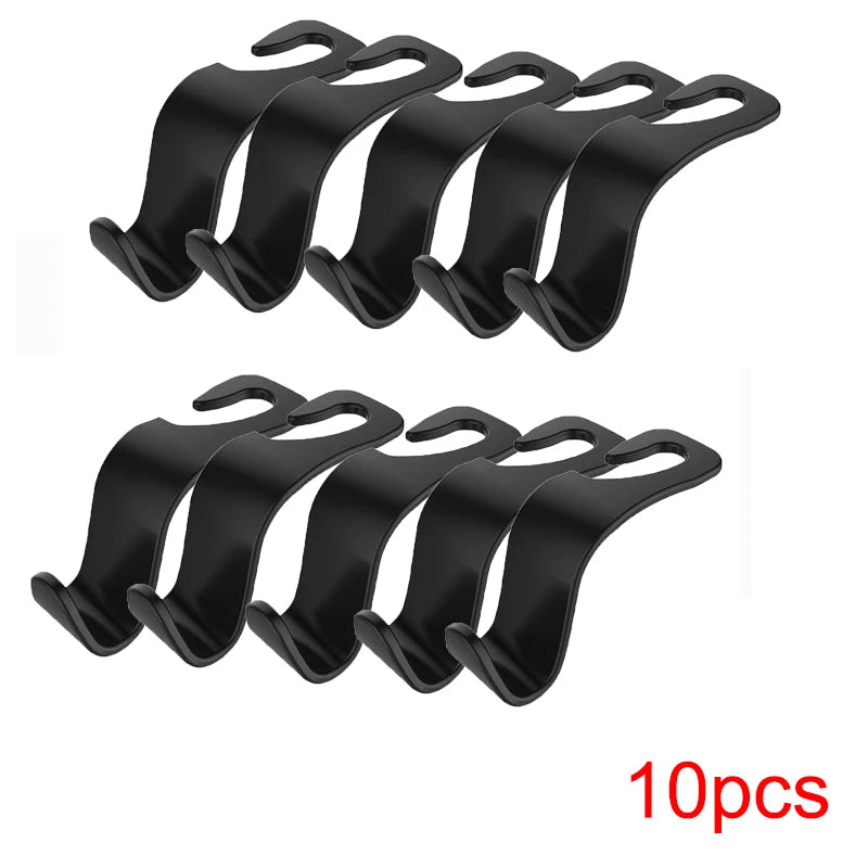 Car Seat Back Hooks – Universal Headrest Organizer Clips